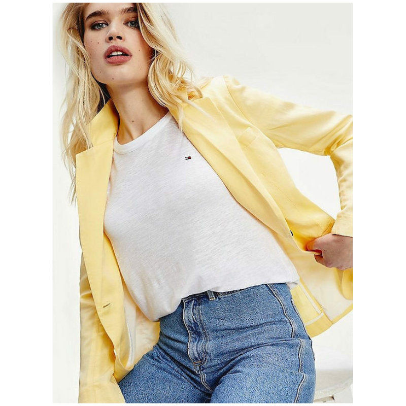 TOMMY HIFIGER RLX LINEN LYOCELL C-NK TOP SS
